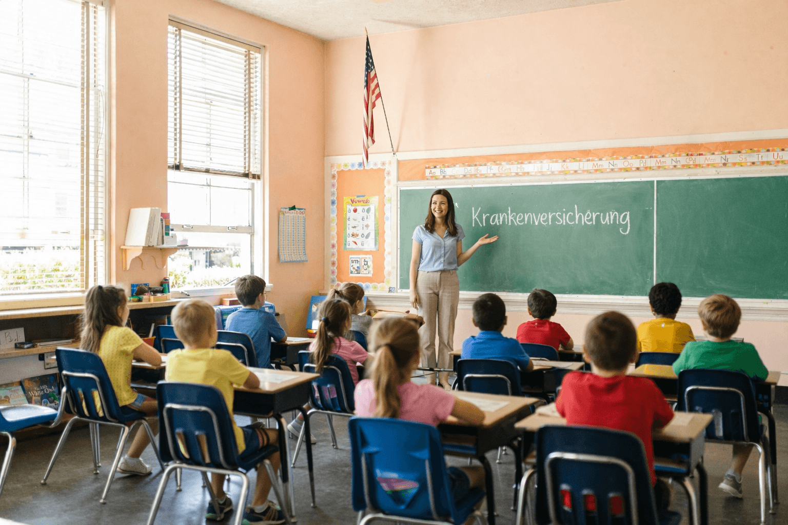 Junge Lehrerin im Referendariat
